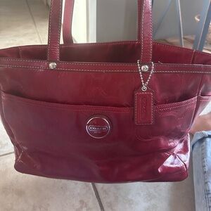 Authentic Coach leather diaper/work bag.